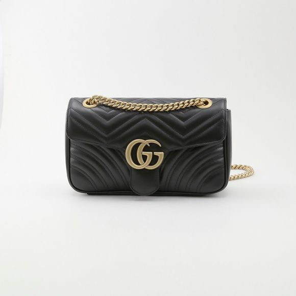 Gucci GUCCI Shoulder Bag GG MARMONT SM Black - Picture 1 of 10
